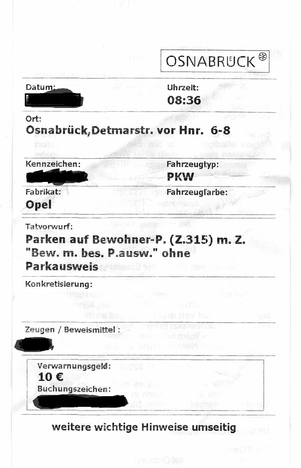 Ist Mein Einspruch Gerechtfertigt Falschparken Auto Parken Strafzettel