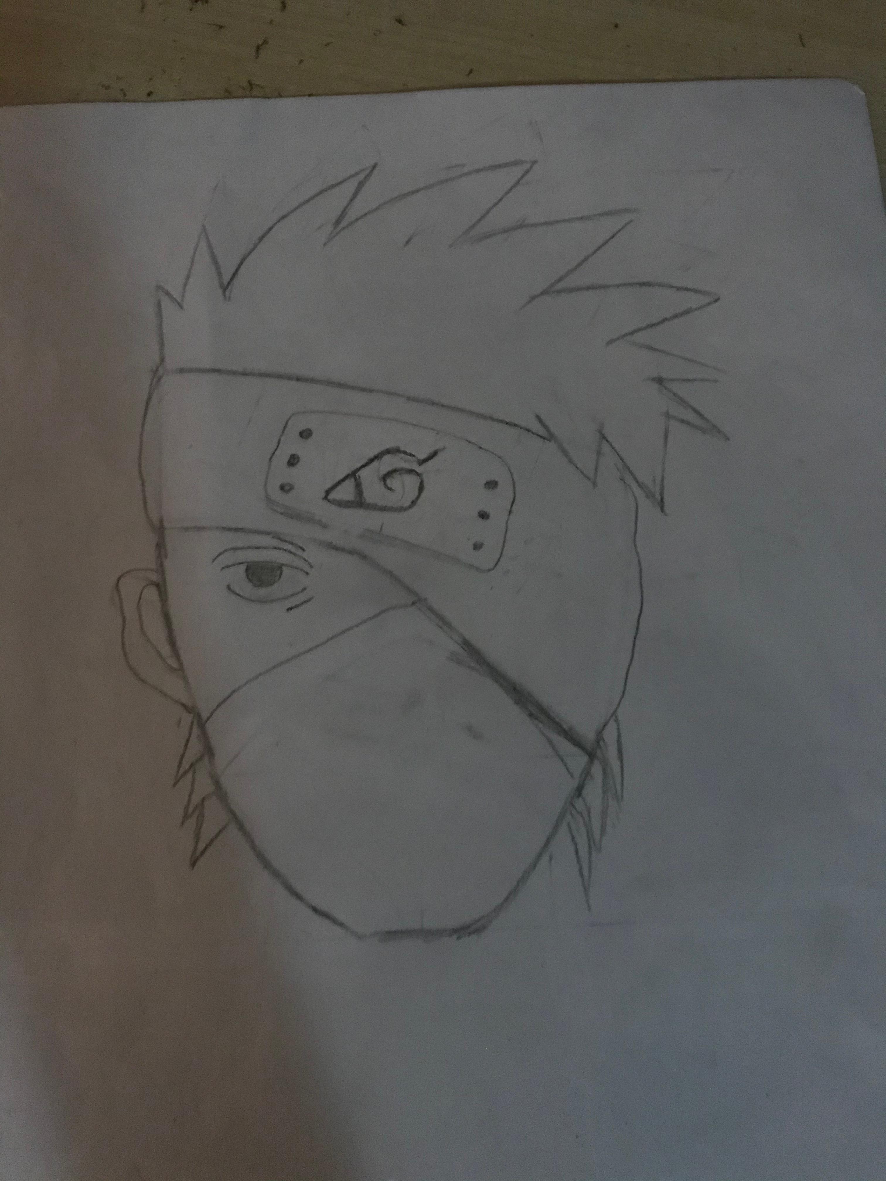 Ist mein Kakashi gut? (Anime, Kunst, zeichnen)