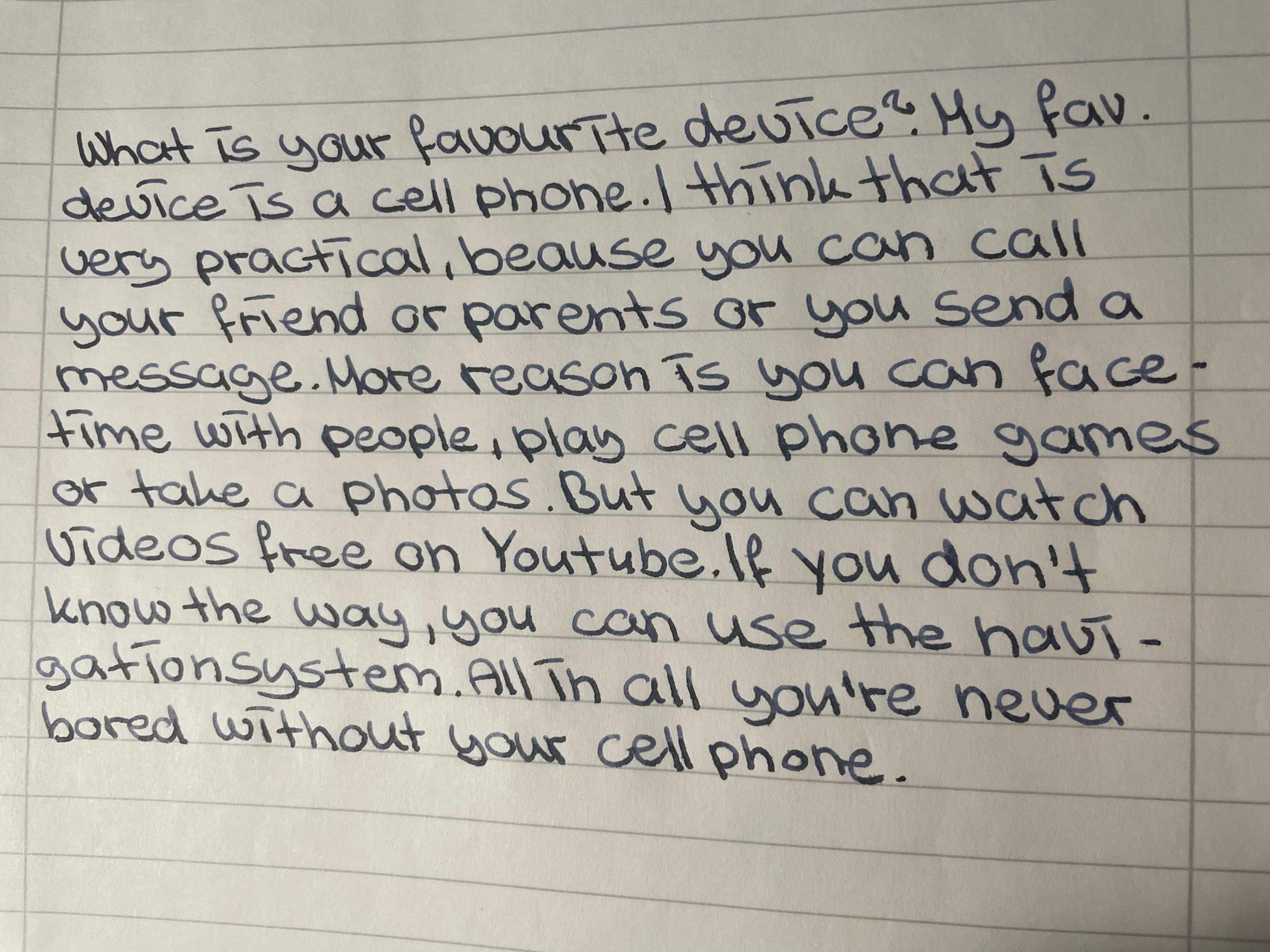 Ist mein text gut so? (Schule, Englisch)