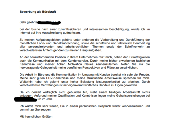 Anschreiben Bewerbung Beispiele Und Aufbau Als Pdf Word