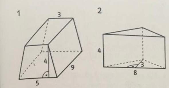 Ist meine Grundfläche und Volumen bei 1 und 2 richtig?