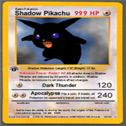 ist shadow pikachu eine echte pokemonkarte und wo bekomme ich sie her