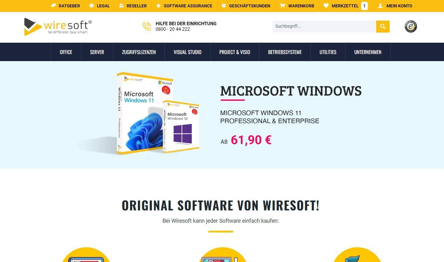 Wiresoft Ist Wiresoft seriös und hat jemand Erfahrungen mit dem Shop? (Software ...