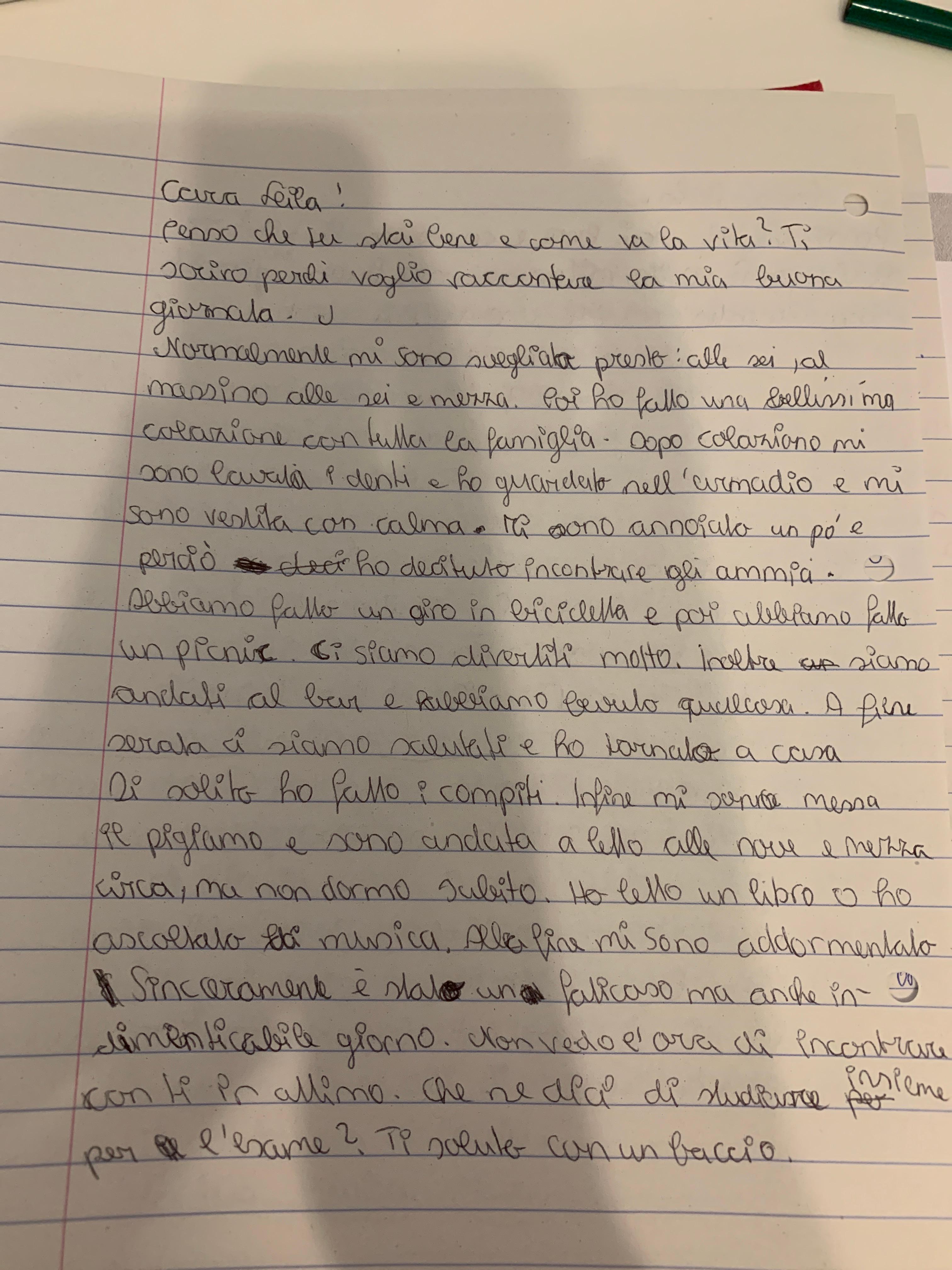 Italienisch Schularbeit Hillfe Bitte Schule Sprache Grammatik