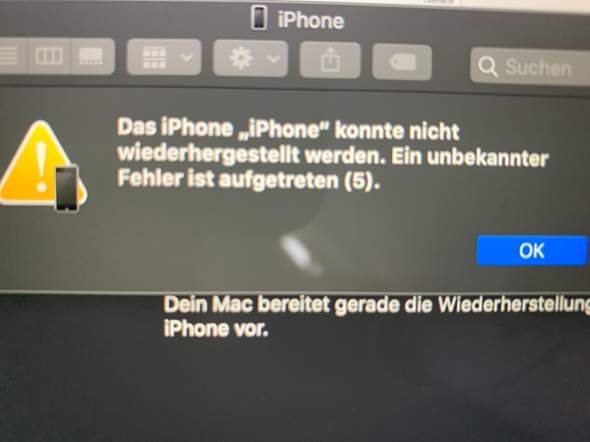 iTunes kann iPhone nicht wiederherstellen (5)? (Apple, iOS, Entwickler)