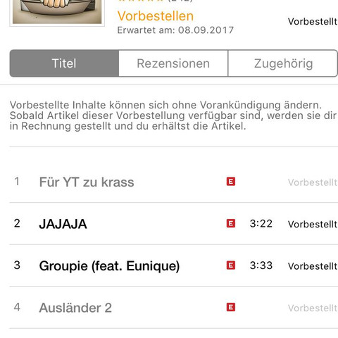 Dort steht zwar vorbestellt jedoch kann ich diese nicht in voller Länge hören - (Computer, Musik, Handy)