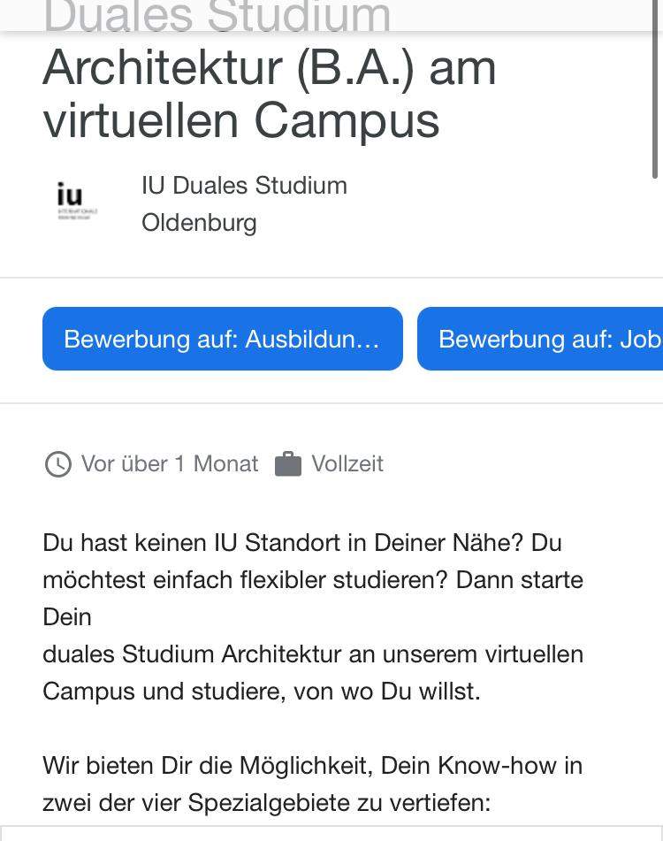 IU duales studium? (Ausbildung und Studium)