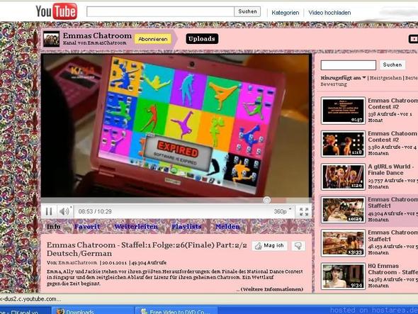 Jackies Laptop - (Bildschirmschoner, emmas-chatroom, Jackies Bildschirmschoner)