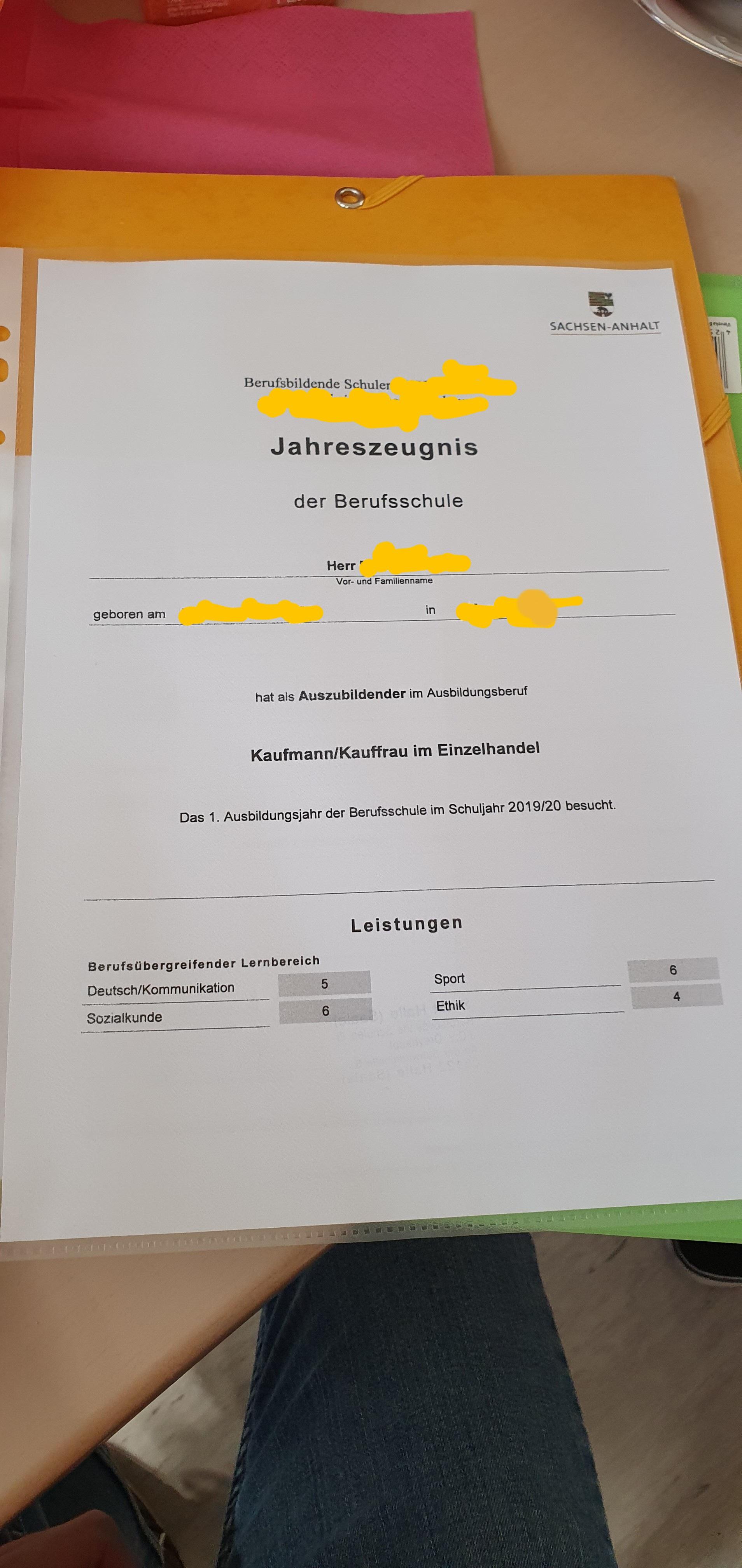 Wie Viele 5 Darf Man Im Zeugnis Haben Realschule Jahreszeugnis Berufsschule? (Schule, Ausbildung und Studium, Ausbildung)