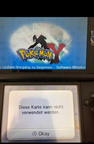 Japanisches Pokémon Y nicht auf deutschem 3DS spielbar?