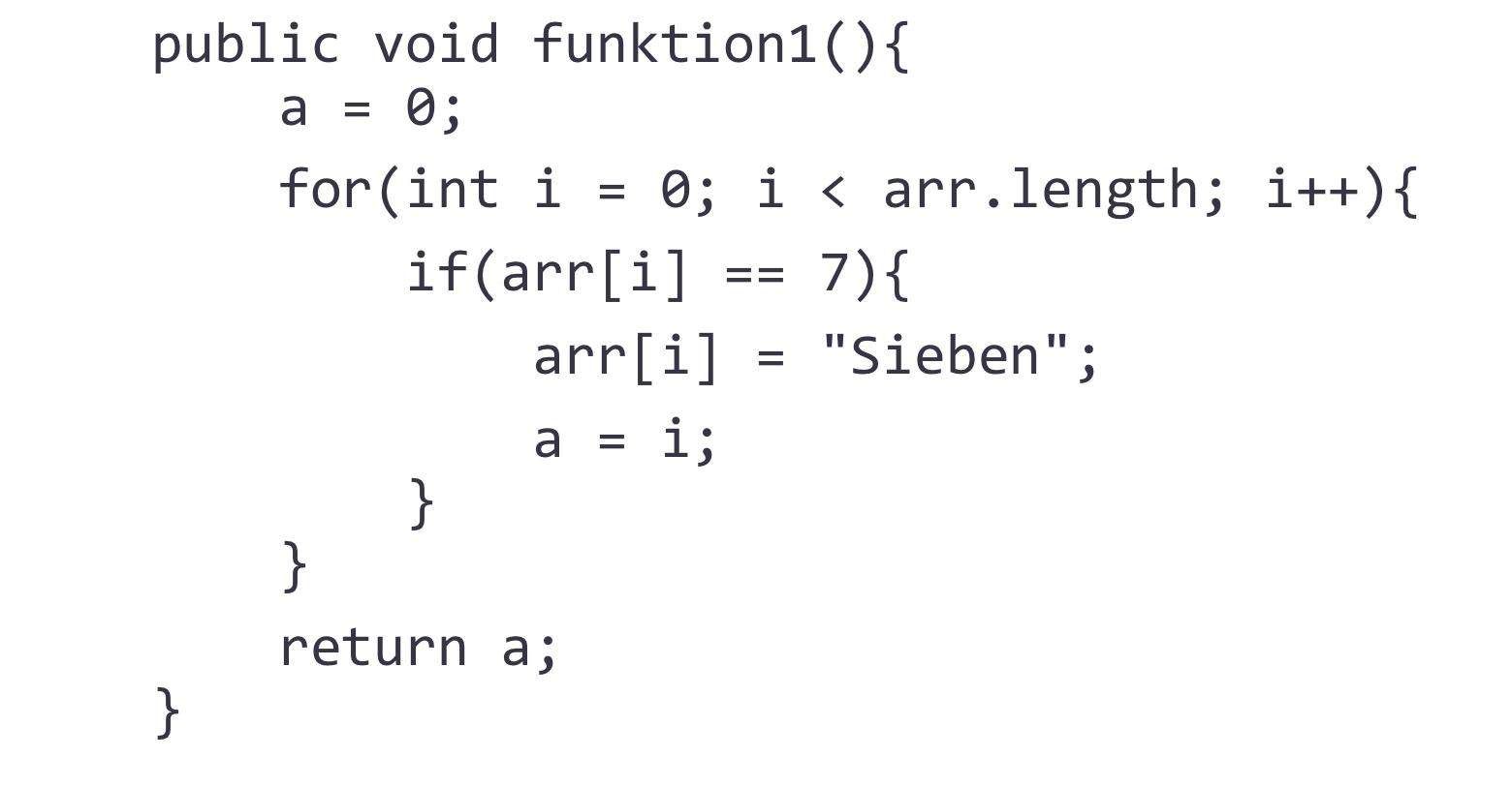 Java Arrays Methode Funktion Erklären Informatik Programmiersprache Array 6432