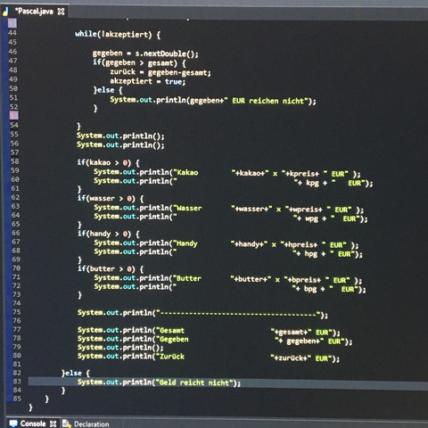  Java  code  f r Kassenbon verbesserungen PC Programmieren 