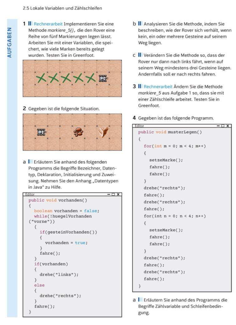 Java informartik Zählschleife Variablen? (Programmiersprache)