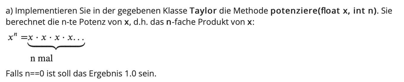 Potenzen Berechnen Java