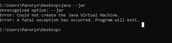 Java virtual machine will nicht?