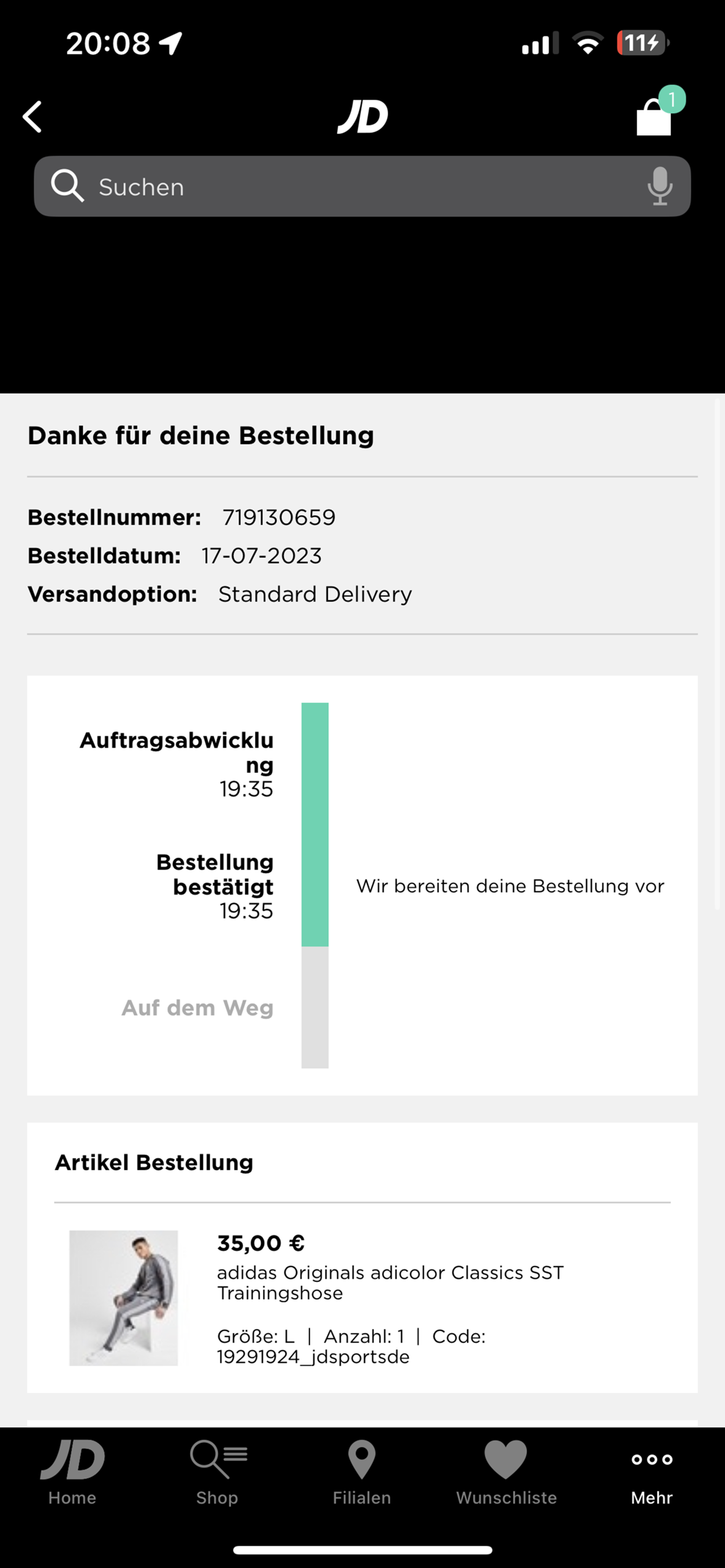 JD Bestellung Stornieren PayPal DHL Nike jd-bestellung-stornieren-paypal-dhl-nike
