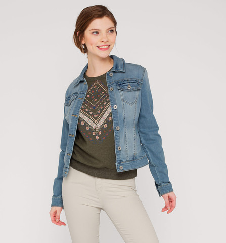 Jeansjacke Mit Jeanshose Style Jeans Look