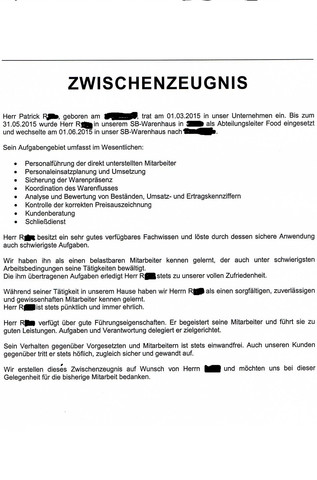 Zwischenzeugnis erstellen Zwischenzeugnis erstellen