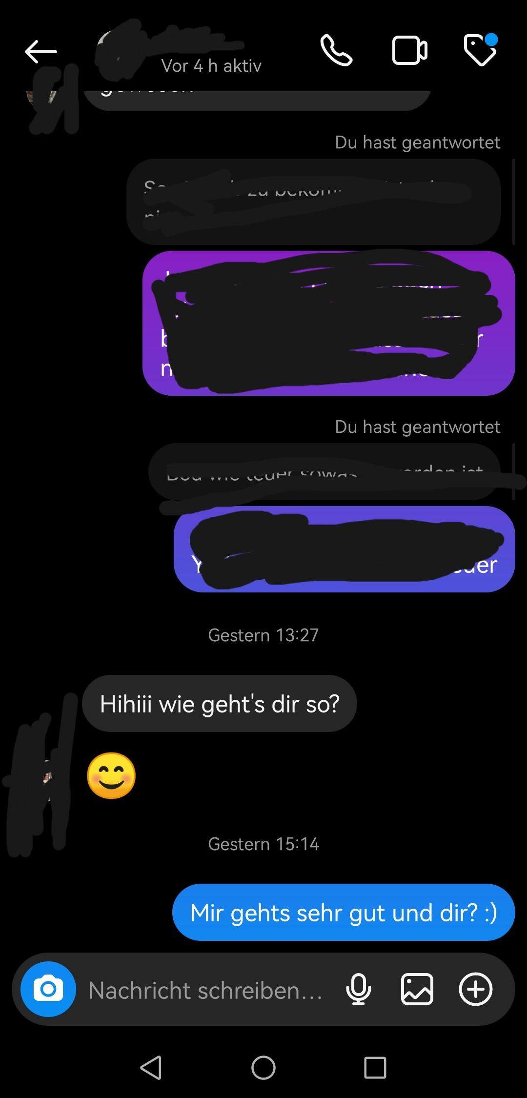Jemand schreibt euch an und antwortet dann nicht mehr? (Mädchen, Freundschaft, Freundin)