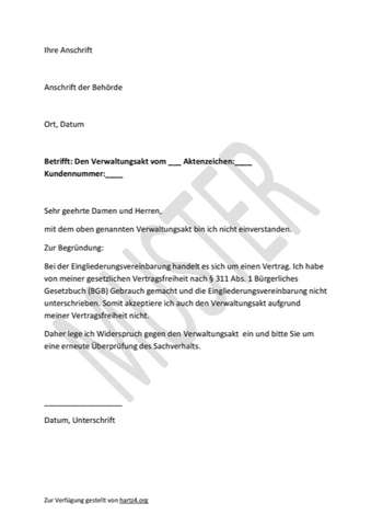 Widerspruch jobcenter begründung Widerspruch jobcenter begründung