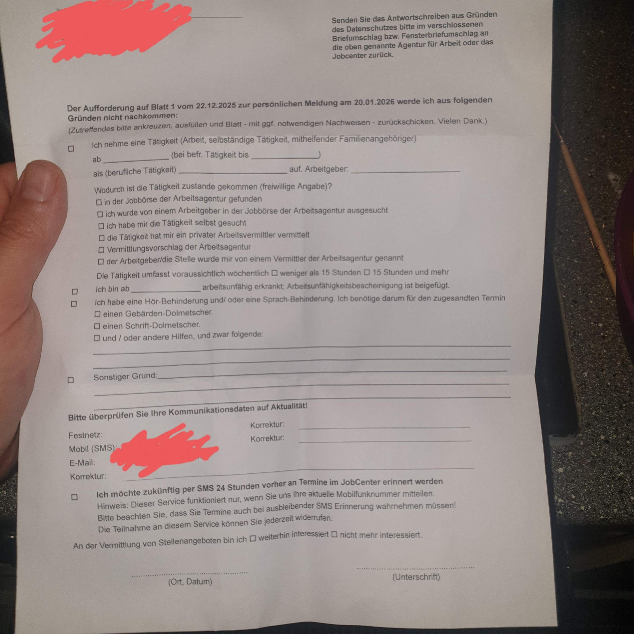 Jobcenter Termin aber keine Belehrung zwecks Kürzung bei nicht ...