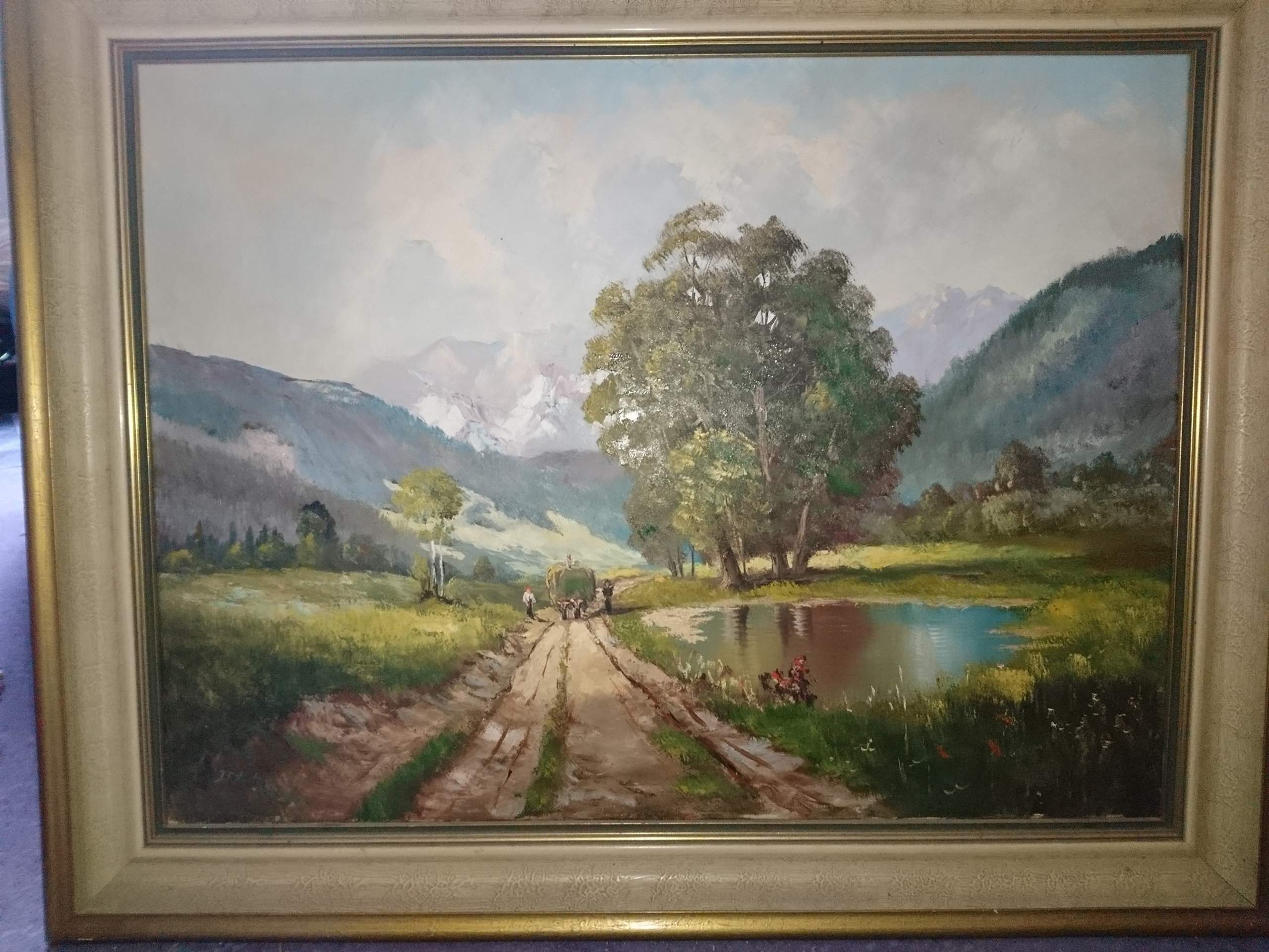Julius Muhr, Gemälde, Schätzung? (Kunst, Malerei, Kunstgeschichte)