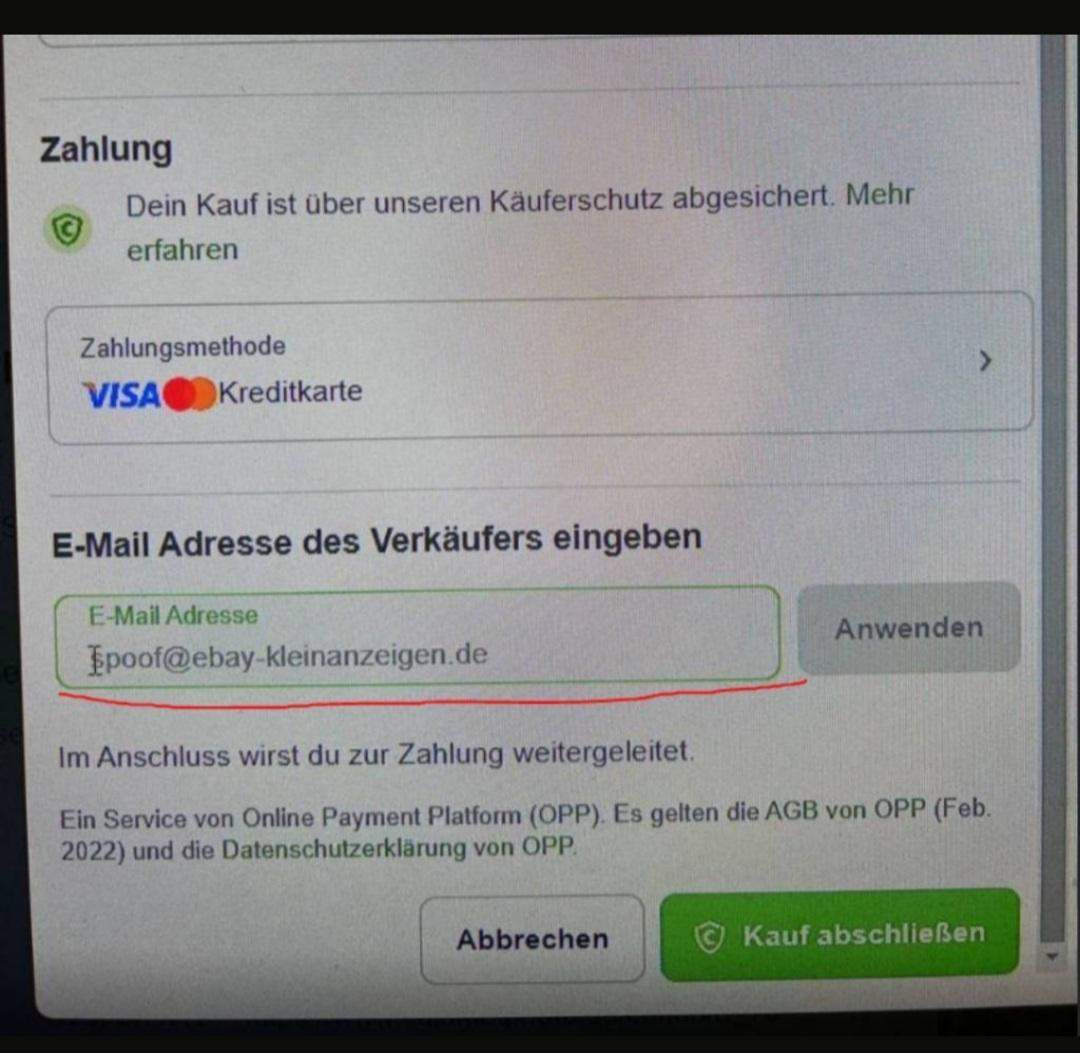 Kontakt zu  Kleinanzeigen: Telefonnummer, E-Mail oder Anschrift