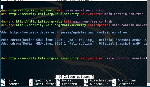 meine sources.list: - (Computer, Linux, virtualbox)