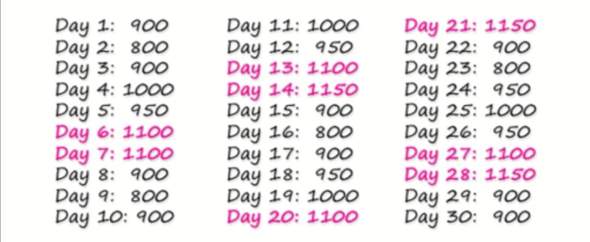 Kalorien Ernahrungsplan Ernahrung Sport Und Fitness Gewicht