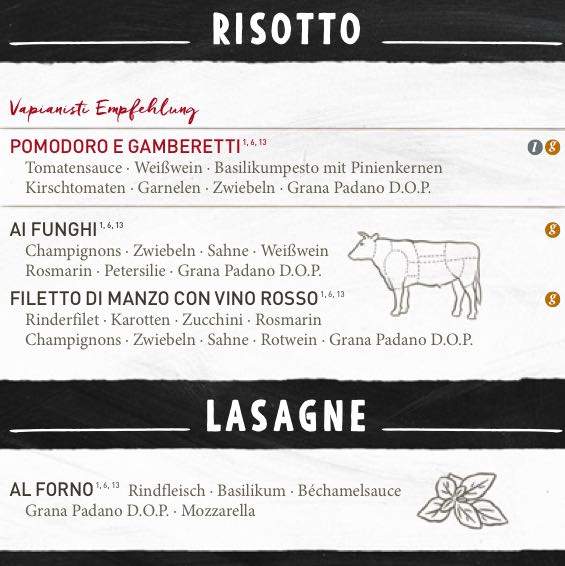 Kalorien Risotto bei Vapiano? (Gesundheit und Medizin, Ernährung, Essen)