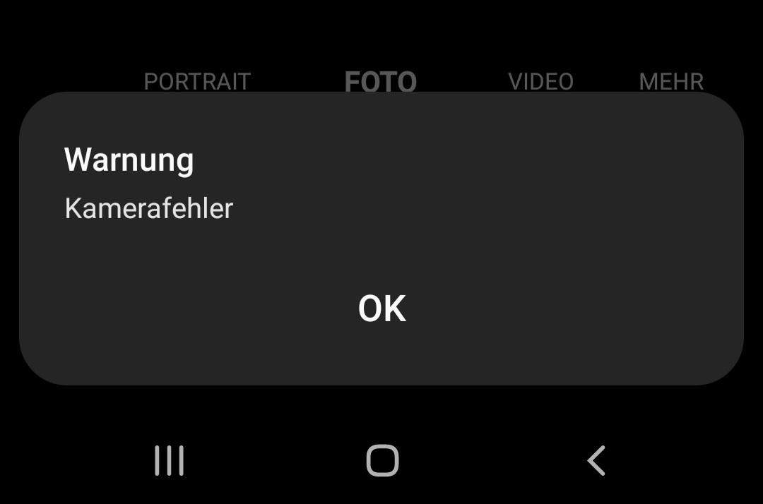 Kamera geht auf allen apps nicht mehr? (Samsung)