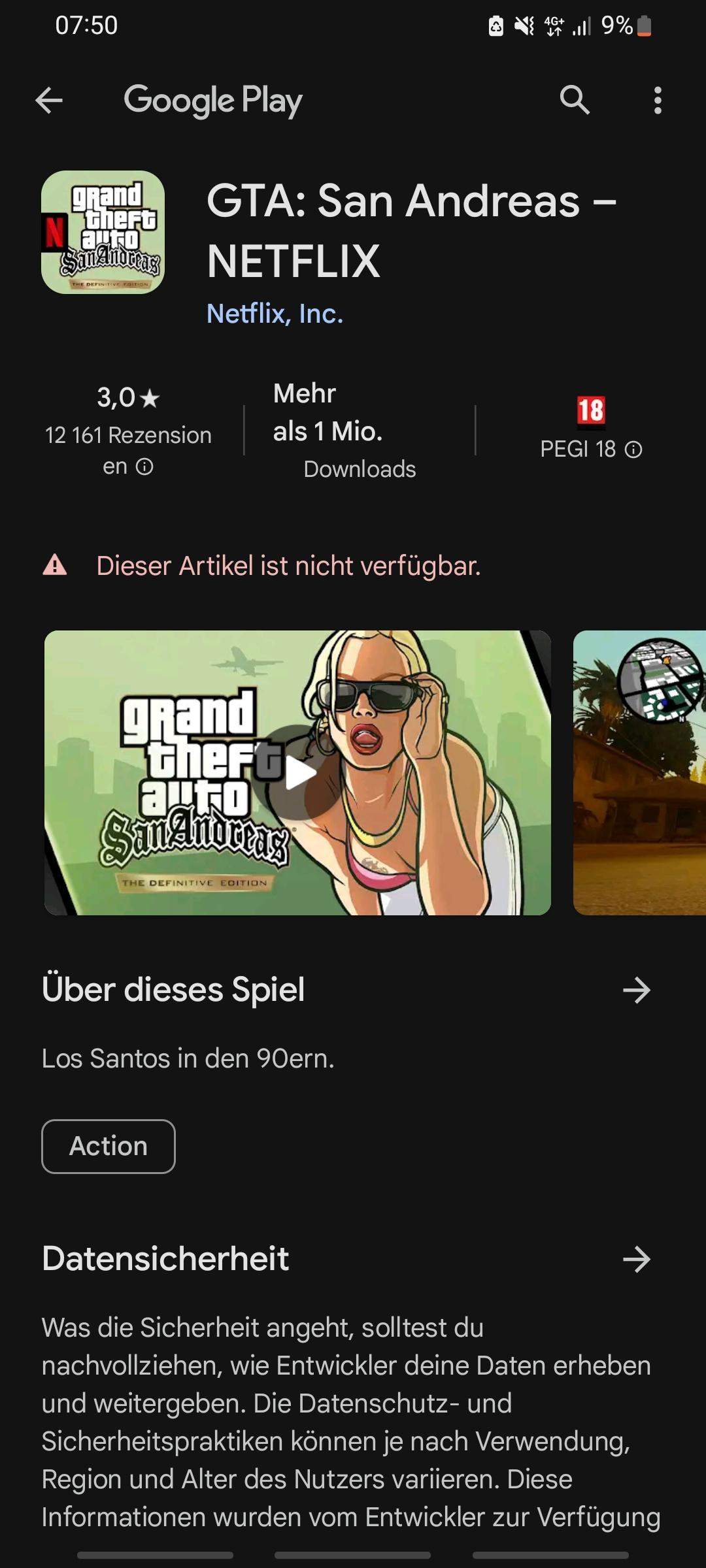 Kann App nicht herunter laden? (Handy, GTA San Andreas)