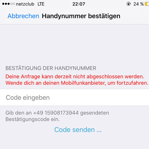Hab den Code eingegeben und dann kommt sowas - (Handy, Apple, iTunes)