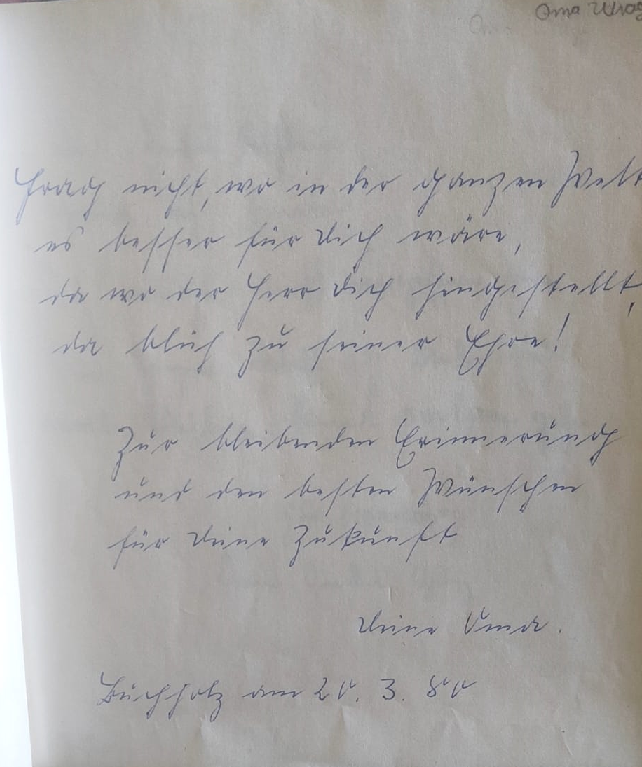 Kann das geschriebene von meiner Oma jemand entziffern? (Schrift) Kann das geschriebene von meiner Oma jemand entziffern? (Schrift)