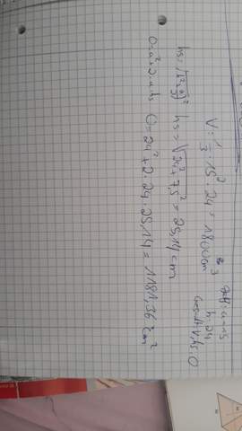  - (Mathe, Volumen, Quadratische Pyramide)
