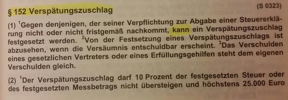 Kann ein Bescheid über die Festsetzung eines VERSPÄTUNGSZUSCHLAGS wegen ...