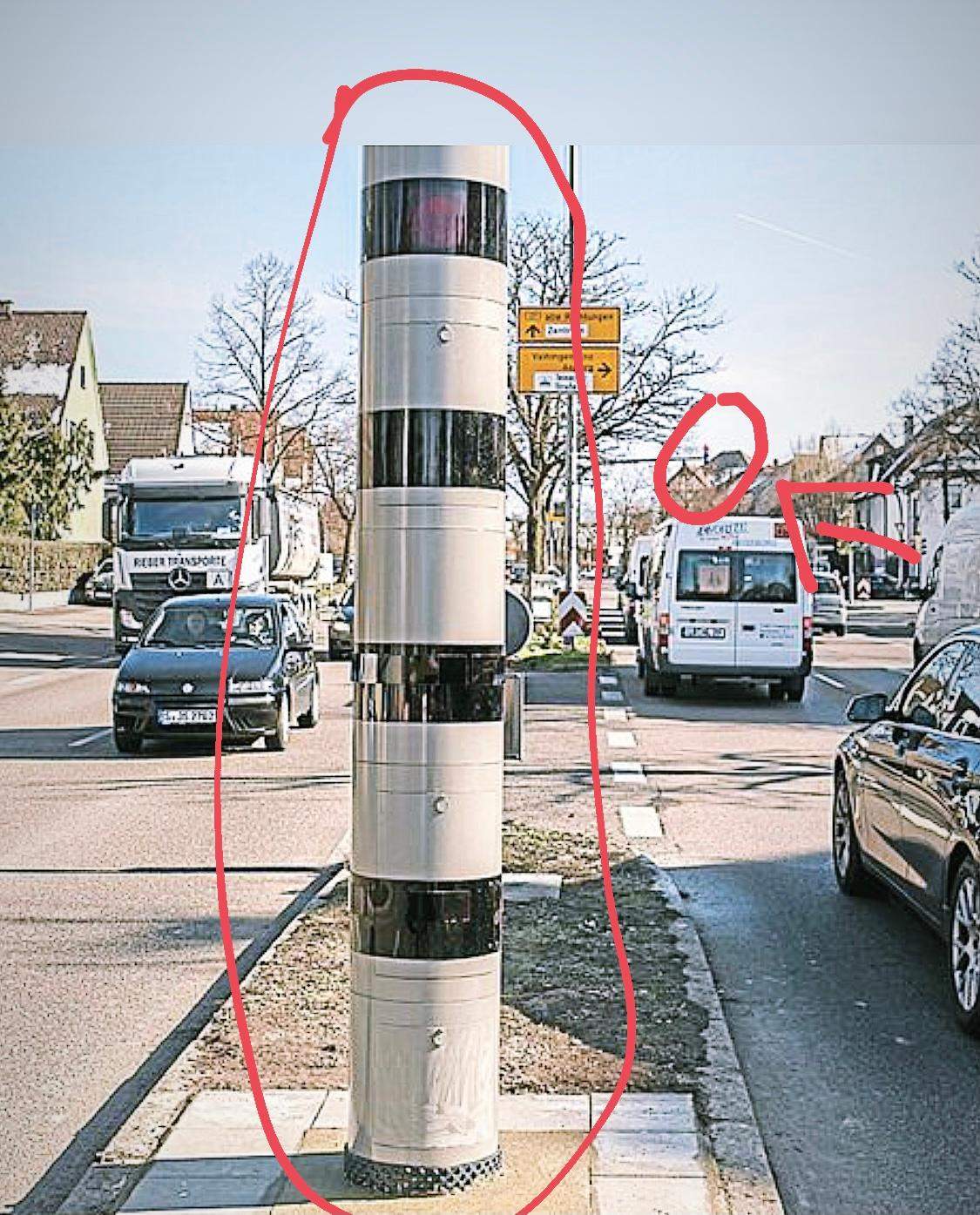Kann ein Blitzer auch von hinten blitzen? (Auto, Auto und Motorrad)