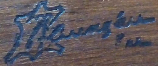 Holzstempel - (Möbel, Holz, Schrift)