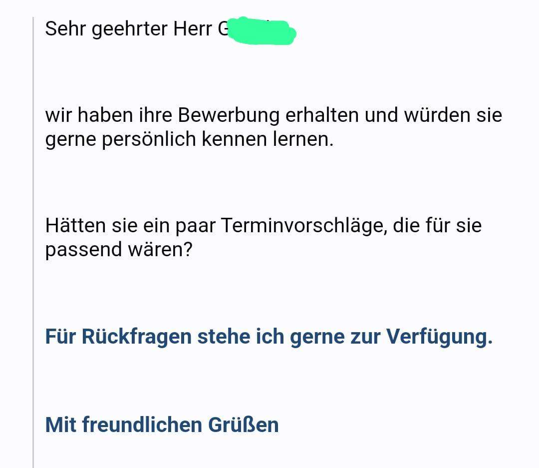Bewerbung Wie Lange Auf Antwort Warten Kann ich auf diese Mail von Bewerbung so antworten? (E-Mail