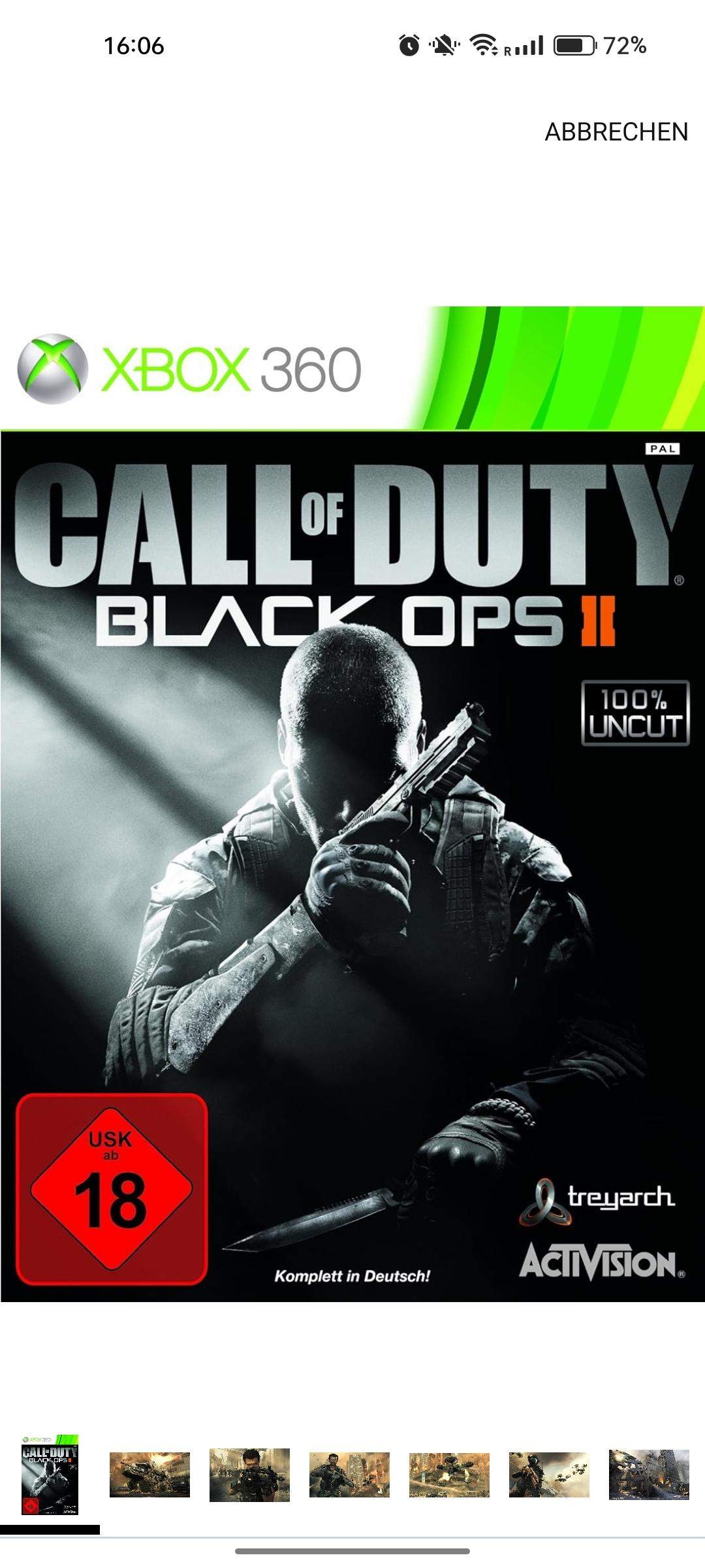 Kann ich call of duty Black ops 2 auf der Xbox one x spielen? (Xbox 360