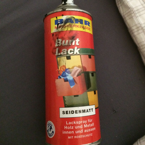 Das ist die Spraydose - (lackieren, Haftung)