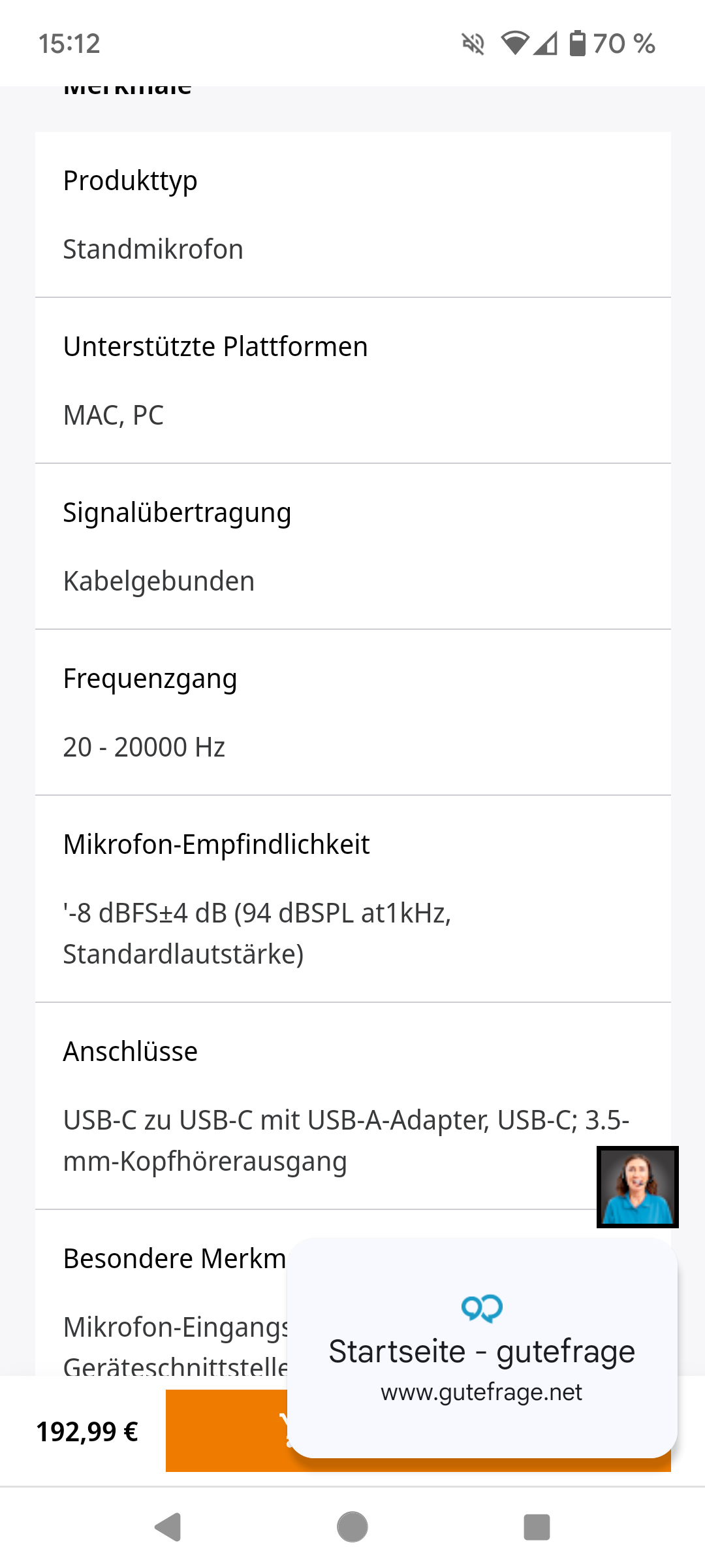 Kann ich das auch für das Handy nutzen? (Mikrofon, passend, USB Typ C)
