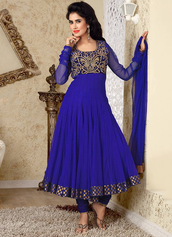 Blue Anarkarli - (Kleidung, Abitur, Indien)