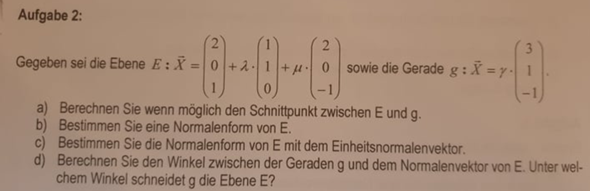 Kann Ich Den Schnittpunkt Gerade Ebene Ohne St tzvektor Berechnen Kann Ich Den Schnittpunkt Gerade Ebene Ohne St tzvektor Berechnen