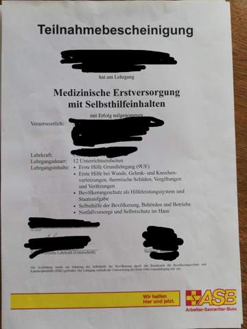 Kann Ich Diesen Erste Hilfekurs Bei Der Fahrschule Vorlegen