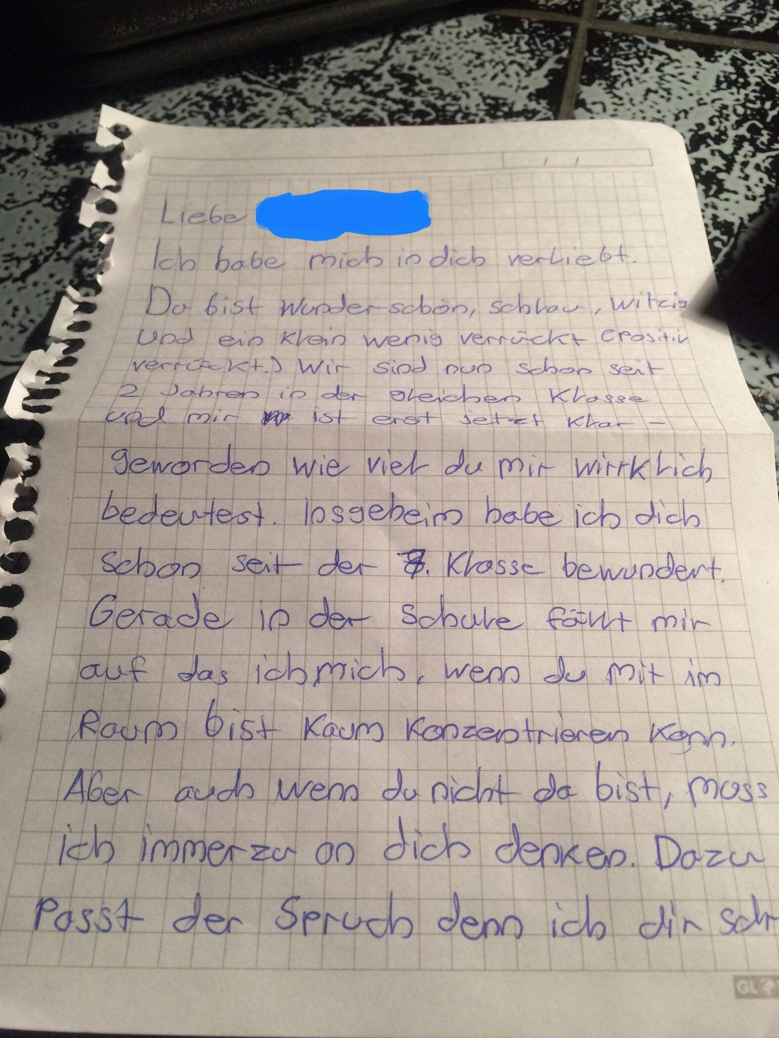 Kann ich diesen Liebesbrief meinem Crush geben? (Liebe)