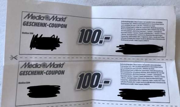 Kann Ich Diesen Mediamarkt Gutschein Auch Mit Dem Bild Einlosen Habe Die Gutscheine Nur Auf Dem Bild Die Nummer Unter Dem Barcode Ist Gut Zu Erkennen Computer Handy Smartphone