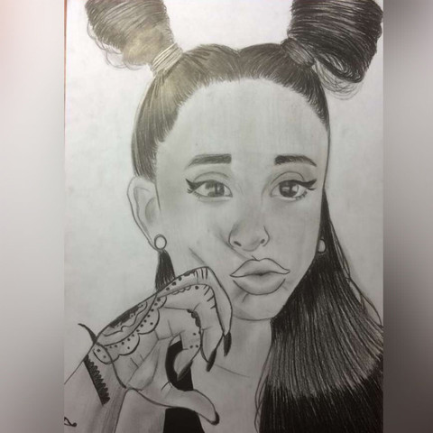 Ariana Grande Zeichnung - (Kunst, zeichnen, malen)