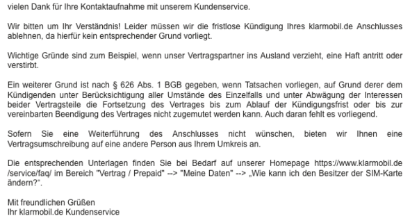 Kann Ich Mein Handyvertrag Fristlos Kundigen Wenn Der Verbindung