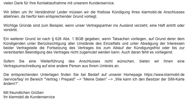 Kann Ich Mein Handyvertrag Fristlos Kundigen Wenn Der Verbindung